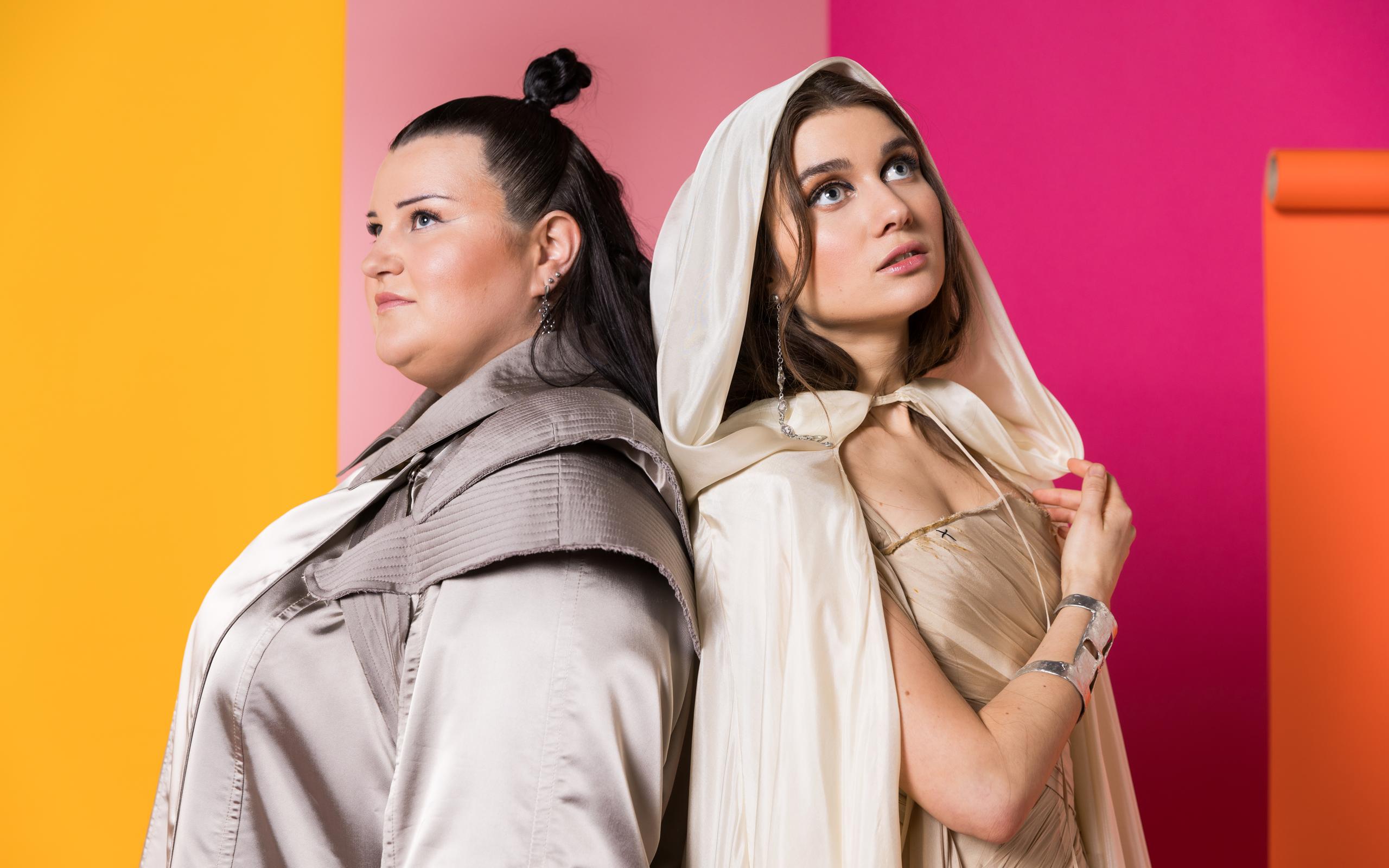 alyona alyona & Jerry Heil from Ukraine in the Eurovision Song Contest 2024 official portrait studio