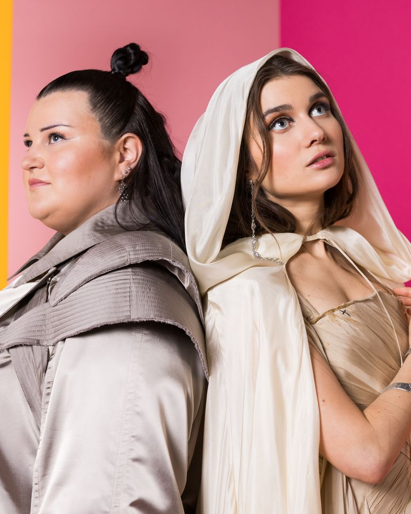 alyona alyona & Jerry Heil from Ukraine in the Eurovision Song Contest 2024 official portrait studio