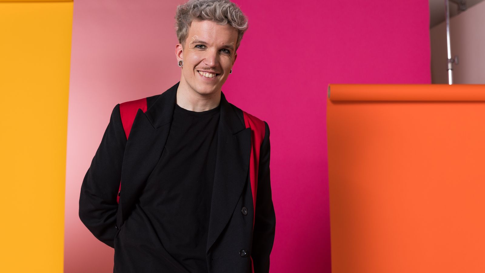 Baby Lasagna from Croatia in the Eurovision Song Contest 2024 official portrait studio