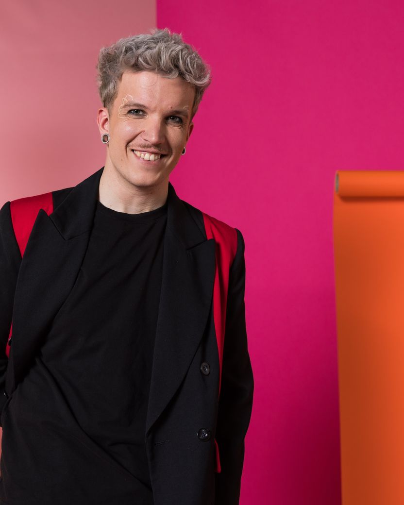 Baby Lasagna from Croatia in the Eurovision Song Contest 2024 official portrait studio