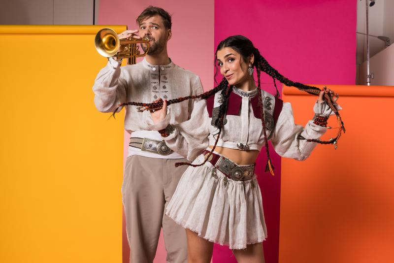 LADANIVA from Armenia in the Eurovision Song Contest 2024 official portrait studio