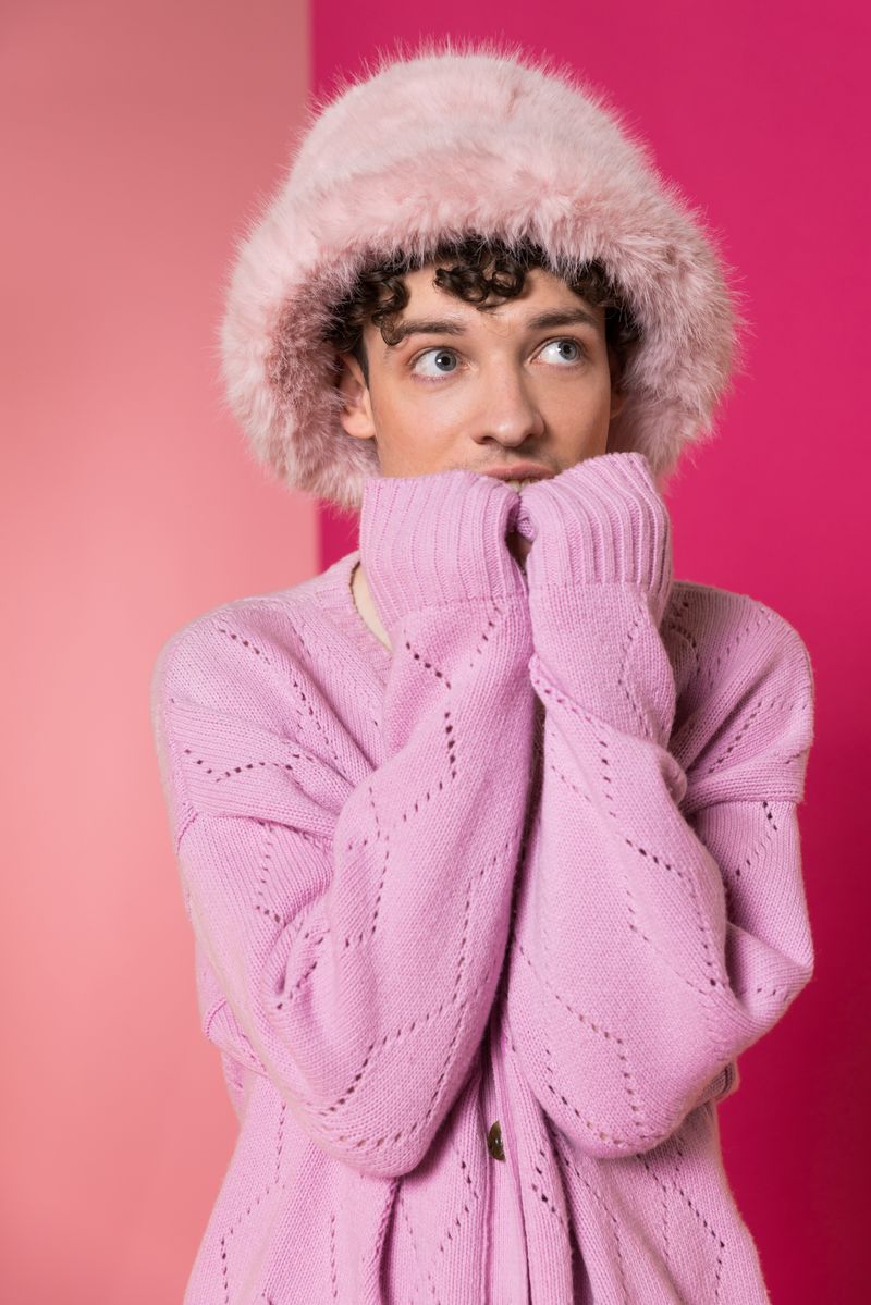 Nemo from Switzerland in the Eurovision Song Contest 2024 official portrait studio