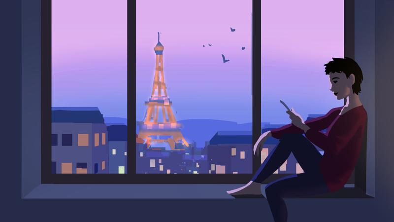 Sketches of the planned design of the Vienna 2026 Postcards