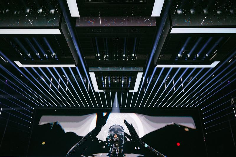 FAHREE feat. Ilkin Dovlatov rehearsing Özünlə Apar for Azerbaijan at the Second Rehearsal of the First Semi-Final at Malmö Arena
