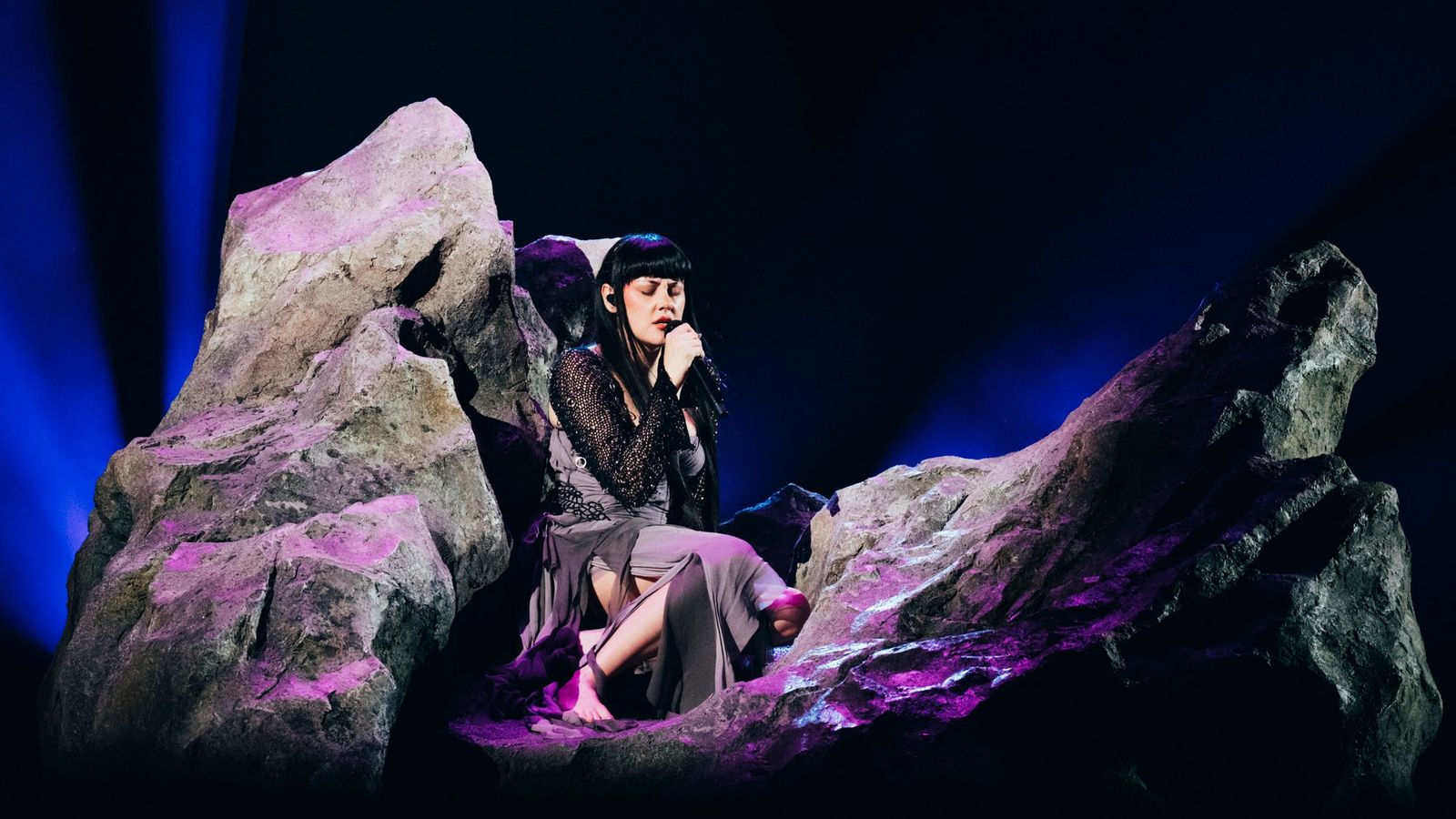 TEYA DORA rehearsing RAMONDA for Serbia at the Second Rehearsal of the First Semi-Final at Malmö Arena
