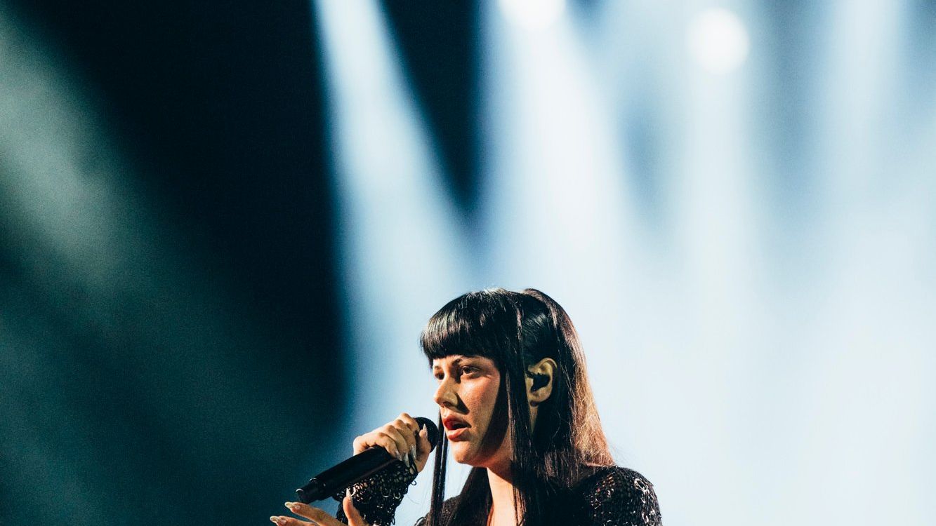 TEYA DORA rehearsing RAMONDA for Serbia at the Second Rehearsal of the First Semi-Final at Malmö Arena
