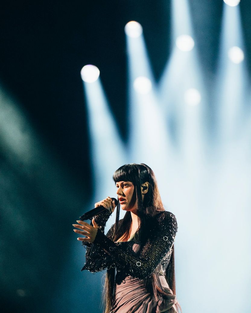 TEYA DORA rehearsing RAMONDA for Serbia at the Second Rehearsal of the First Semi-Final at Malmö Arena
