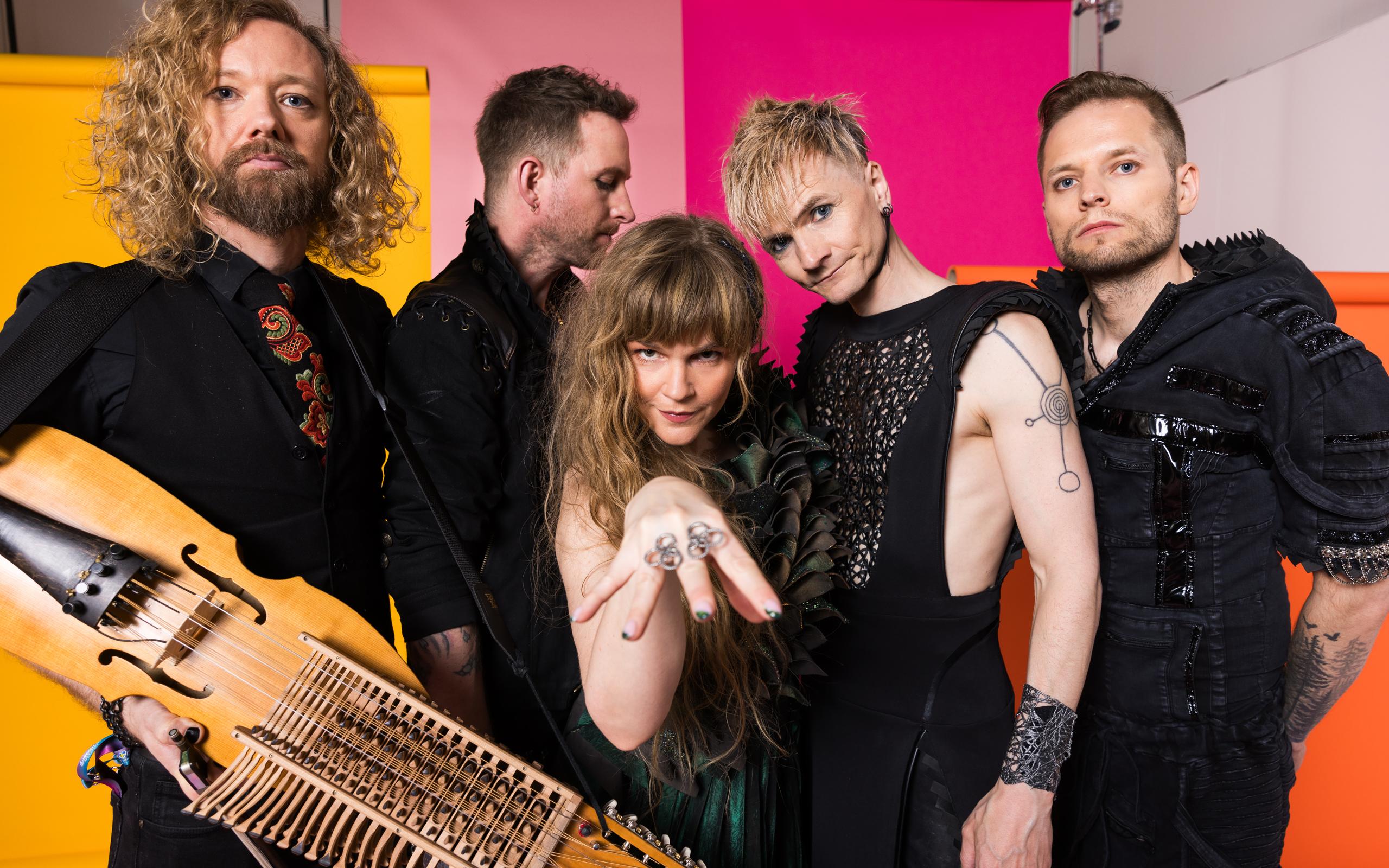 Gåte from Norway in the Eurovision Song Contest 2024 official portrait studio