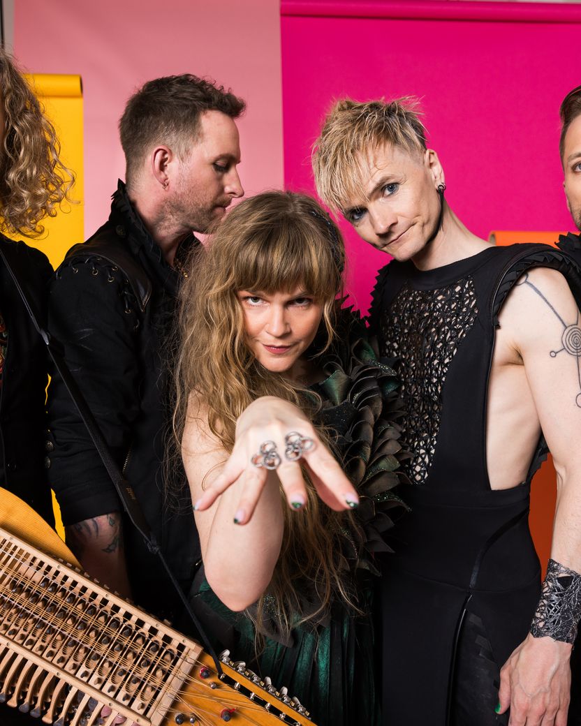 Gåte from Norway in the Eurovision Song Contest 2024 official portrait studio