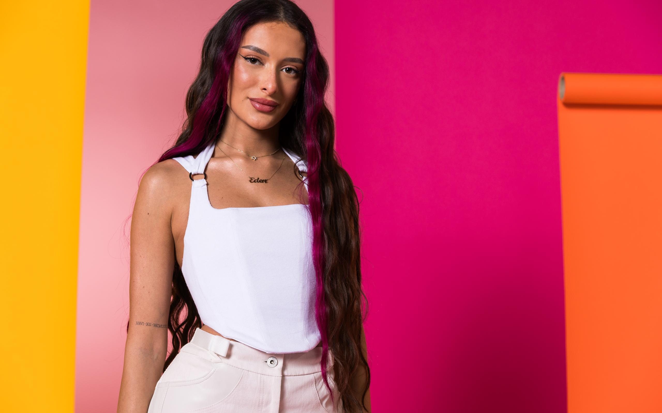 Eden Golan from Israel in the Eurovision Song Contest 2024 official portrait studio