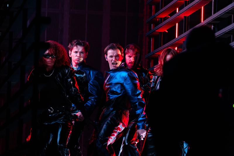 Marcus & Martinus rehearsing Unforgettable for Sweden at the First Rehearsal of the Grand Final at Malmö Arena