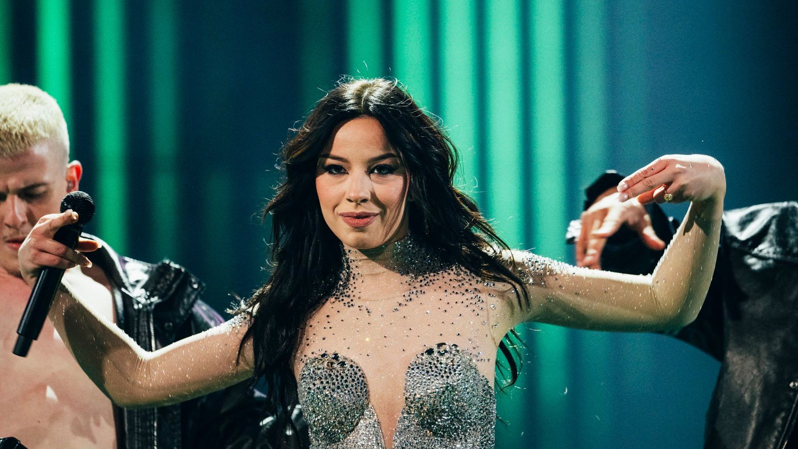 Sarah Bonnici rehearsing Loop for Malta at the Second Rehearsal of the Second Semi-Final at Malmö Arena	