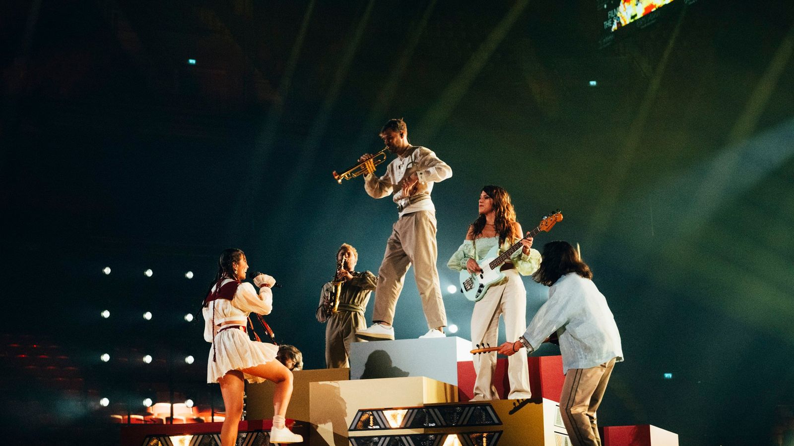 LADANIVA rehearsing Jako for Armenia at the Second Rehearsal of the Second Semi-Final at Malmö Arena	
