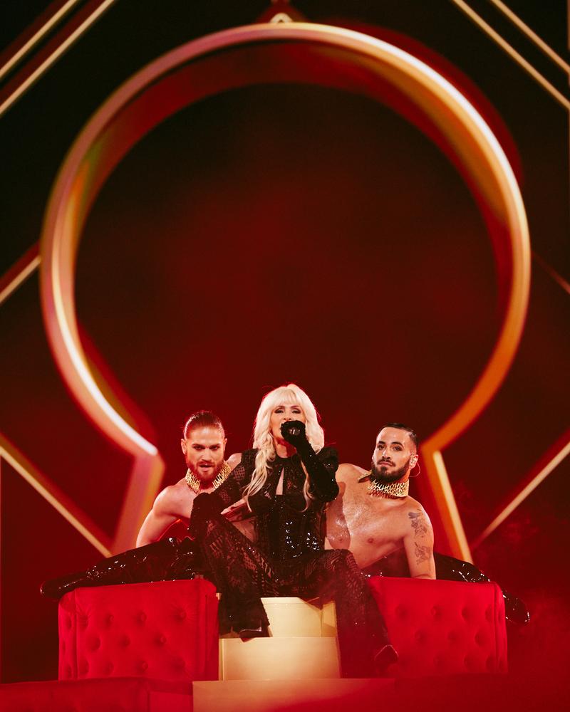 Nebulossa rehearsing ZORRA for Spain at the Second Rehearsal of the Grand Final at Malmö Arena	