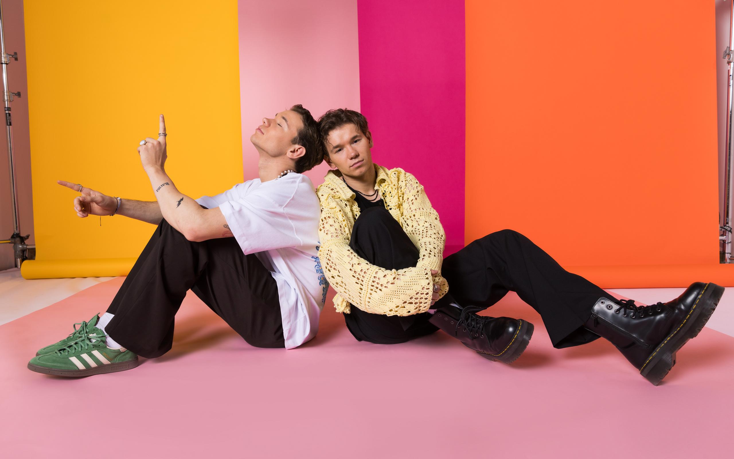 Marcus & Martinus from Sweden in the Eurovision Song Contest 2024 official portrait studio