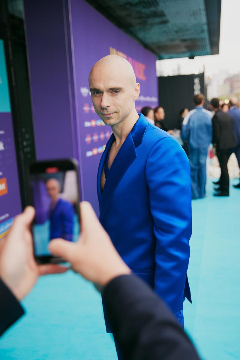 Latvia's Dons walking the Turquoise Carpet at Malmö Live
