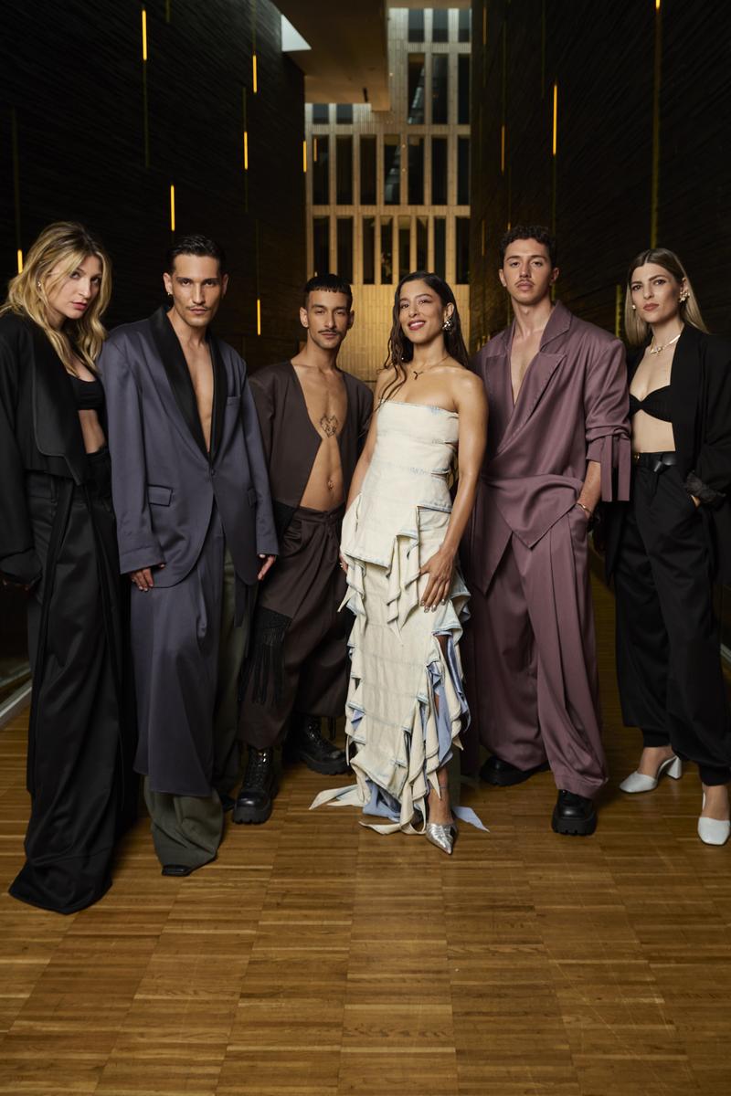 Marina Satti representing Greece at the Opening Ceremony at Malmö Live 