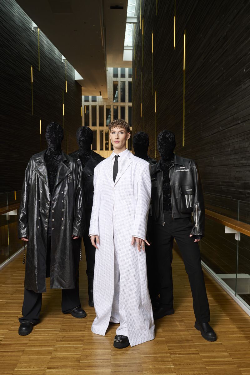 Silvester Belt representing Lithuania at the Opening Ceremony at Malmö Live 