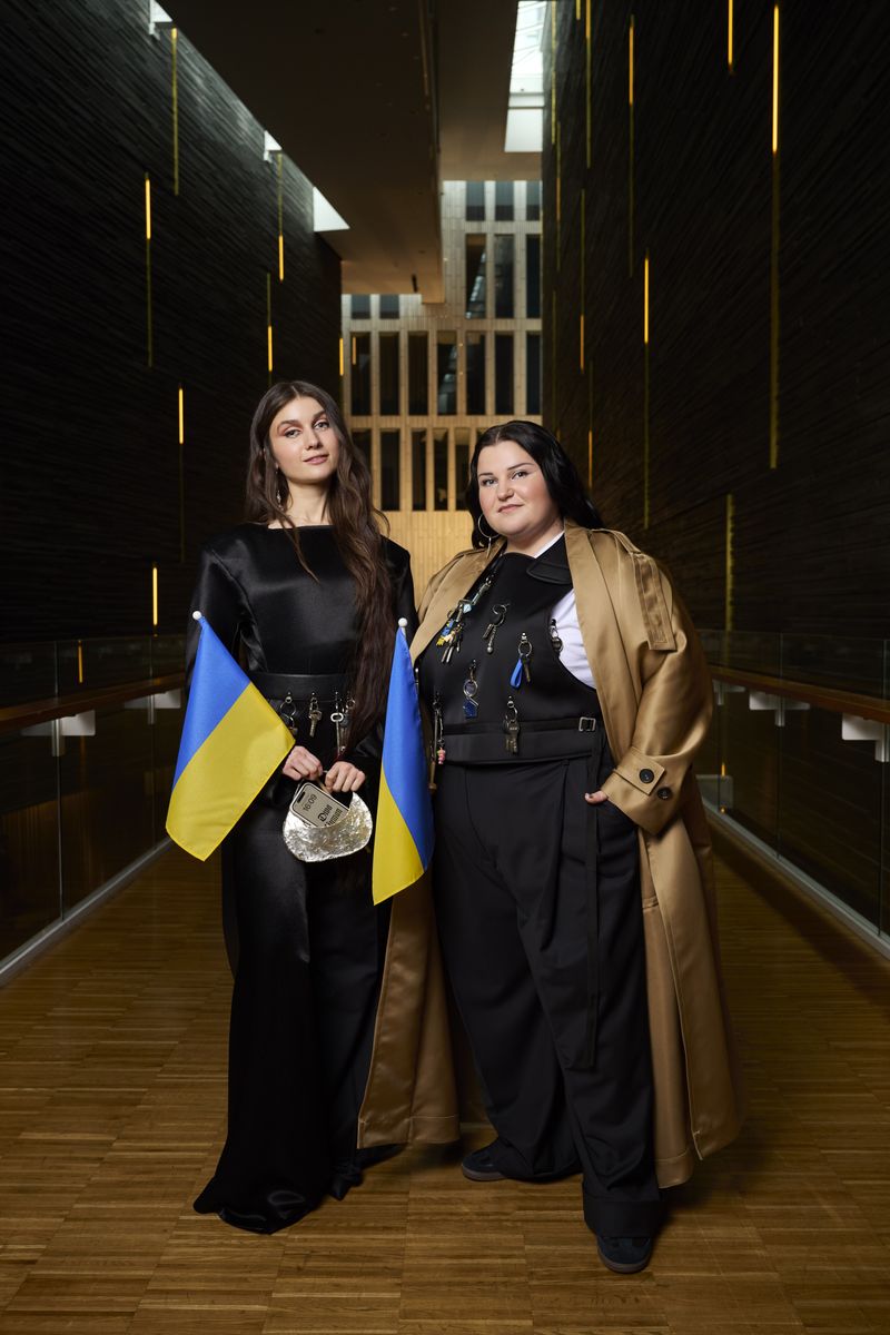 alyona alyona & Jerry Heil representing Ukraine at the Opening Ceremony at Malmö Live 