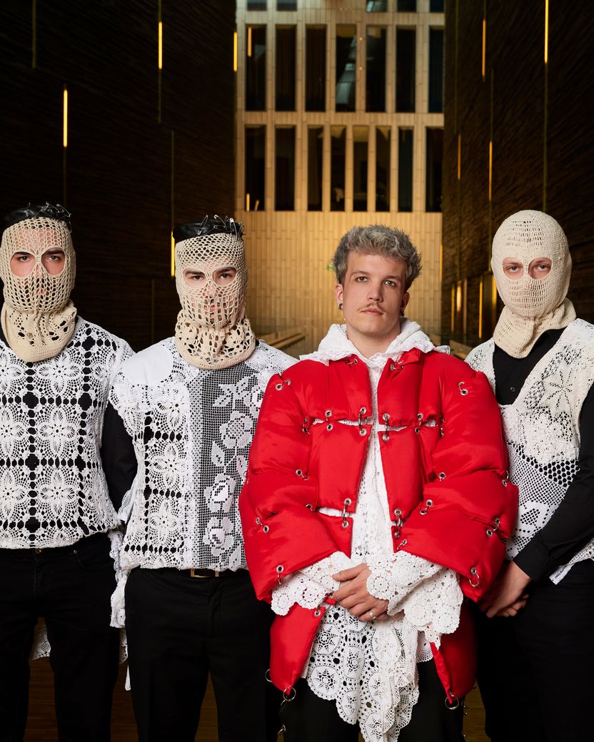 Baby Lasagna and band representing Croatia at the Opening Ceremony at Malmö Live