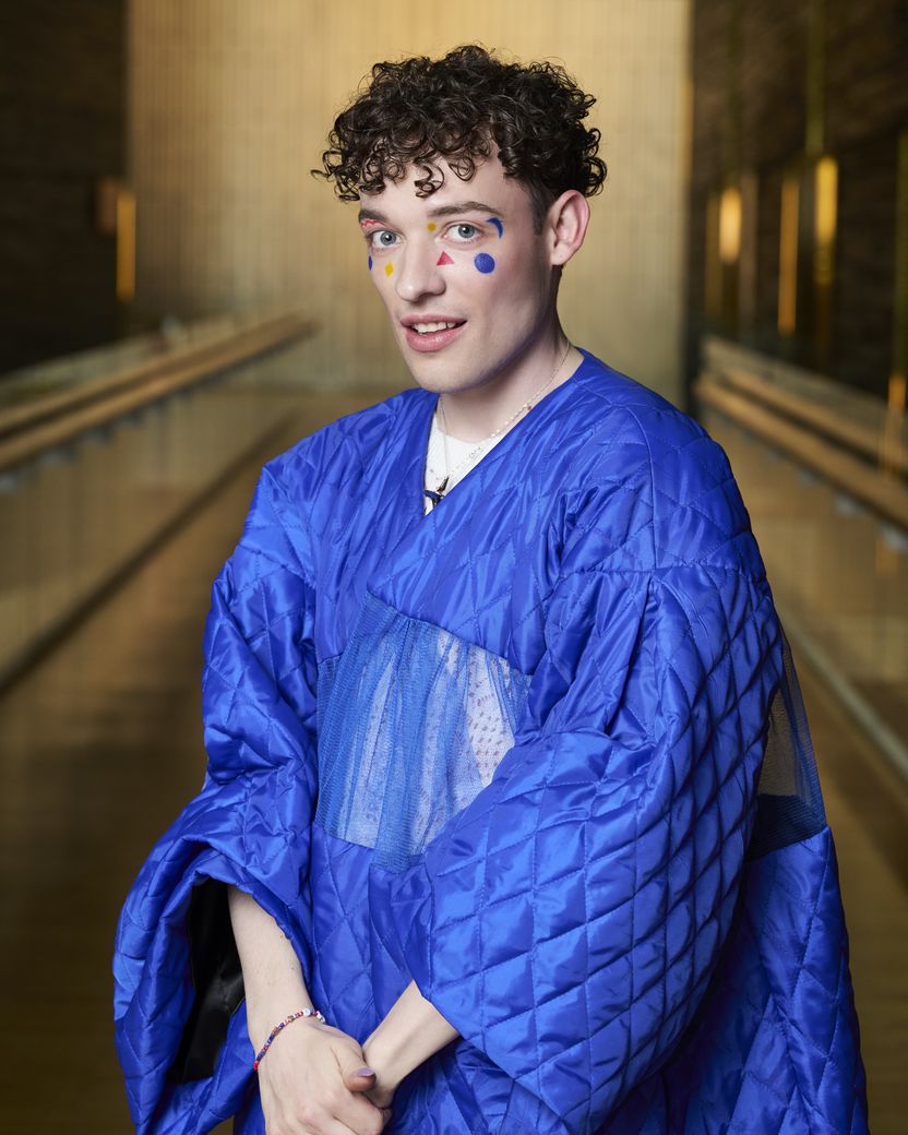 Nemo representing Switzerland at the Opening Ceremony at Malmö Live 