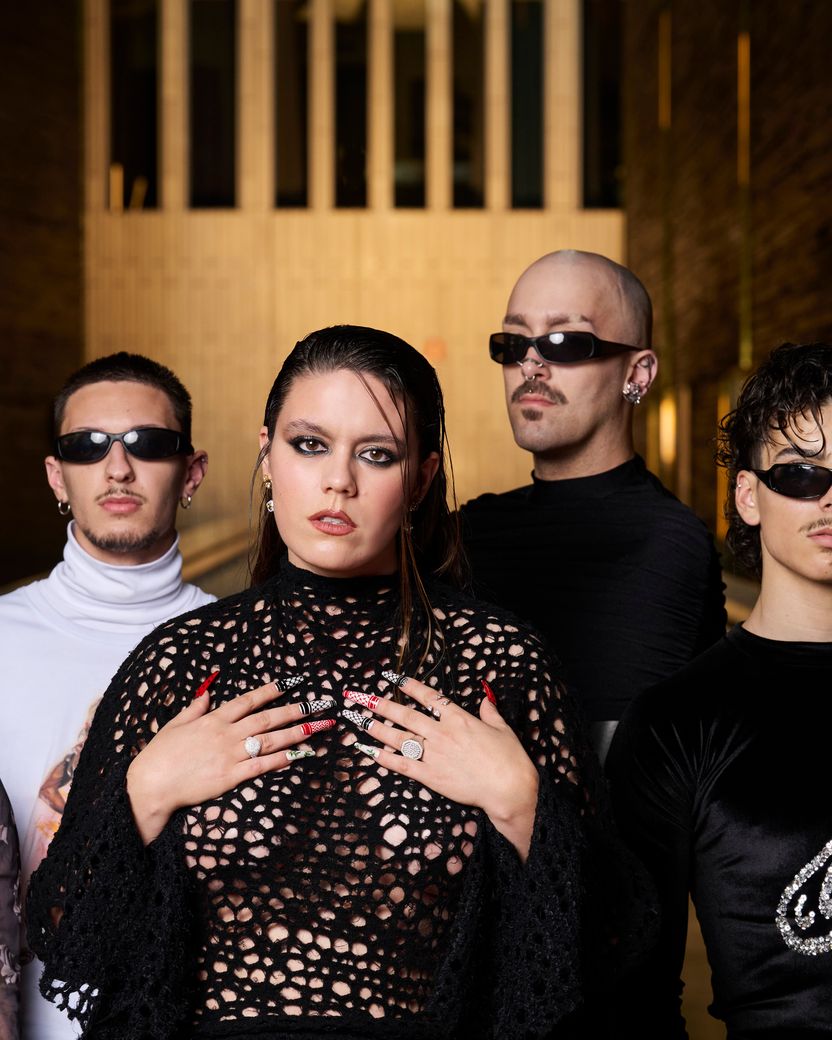 iolanda representing Portugal at the Opening Ceremony at Malmö Live 