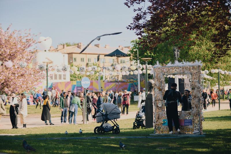 On-site at the Eurovision Village in Malmö during May 2024