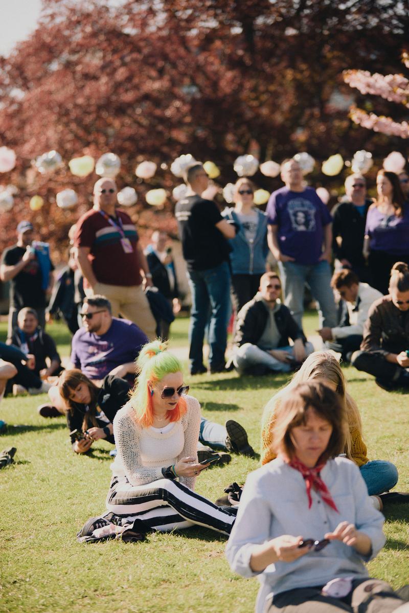 On-site at the Eurovision Village in Malmö during May 2024