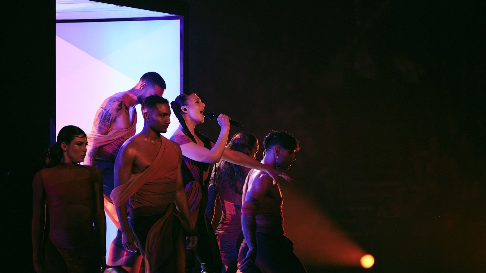 TALI performing Fighter for Luxembourg at the First Semi-Final at Malmö Arena