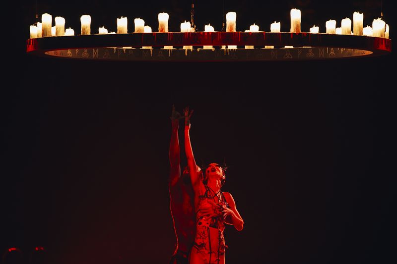 Bambie Thug performing Doomsday Blue for Ireland at the First Semi-Final at Malmö Arena