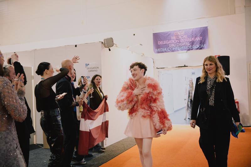 Artists backstage at Malmö Arena after the Second Semi-Final of the Eurovision Song Contest 2024

