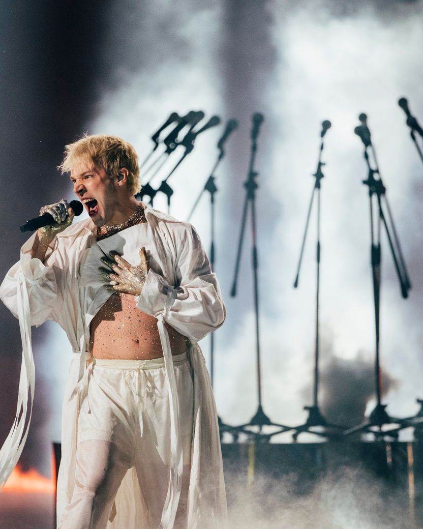 Mustii performing Before The Party’s Over for Belgium at the Second Semi-Final at Malmö Arena