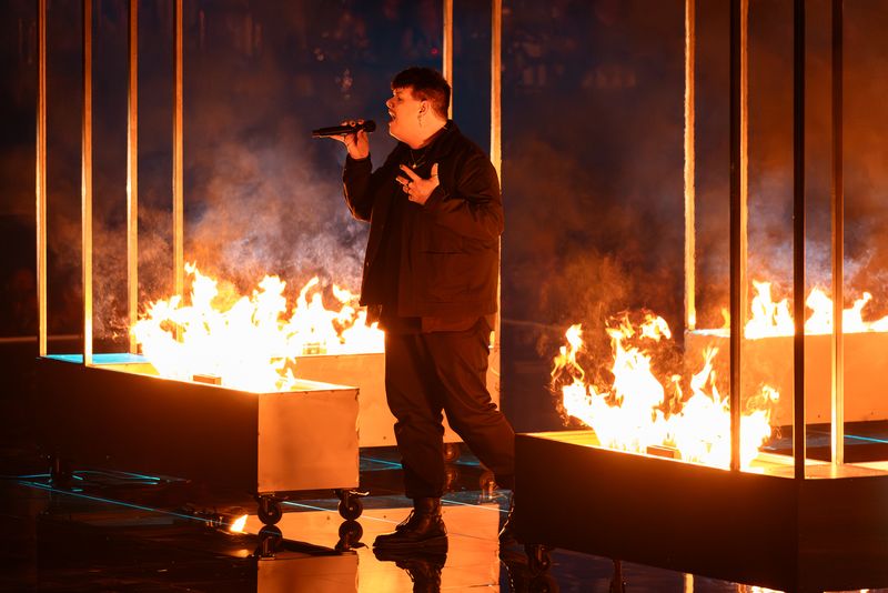 ISAAK performing Always On The Run for Germany at the Grand Final at Malmö Arena