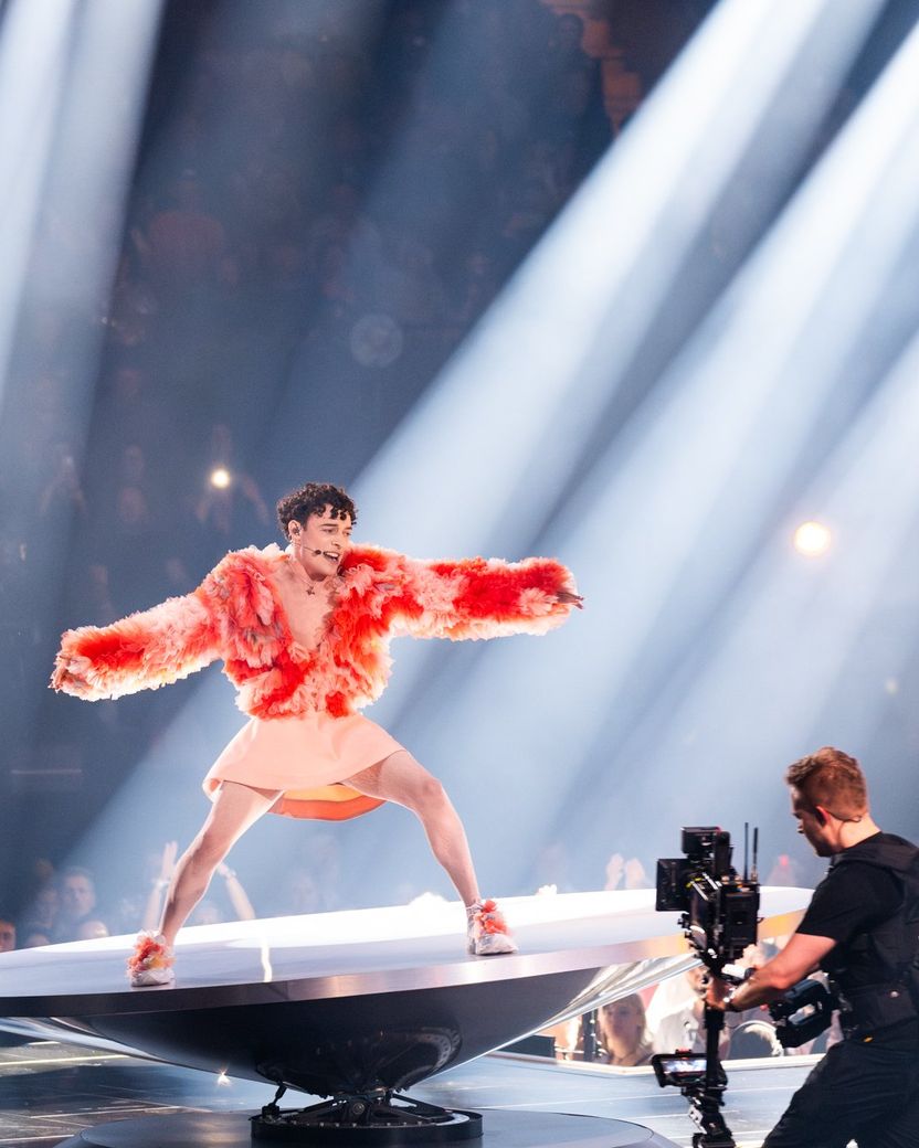 Nemo performing The Code for Switzerland at the Grand Final at Malmö Arena