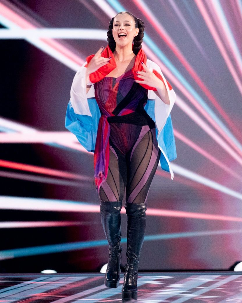 TALI walked the Flag Parade for Luxembourg at the 2024 Grand Final in Malmö Arena