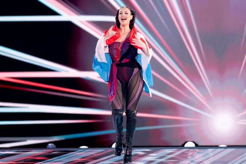 TALI walked the Flag Parade for Luxembourg at the 2024 Grand Final in Malmö Arena