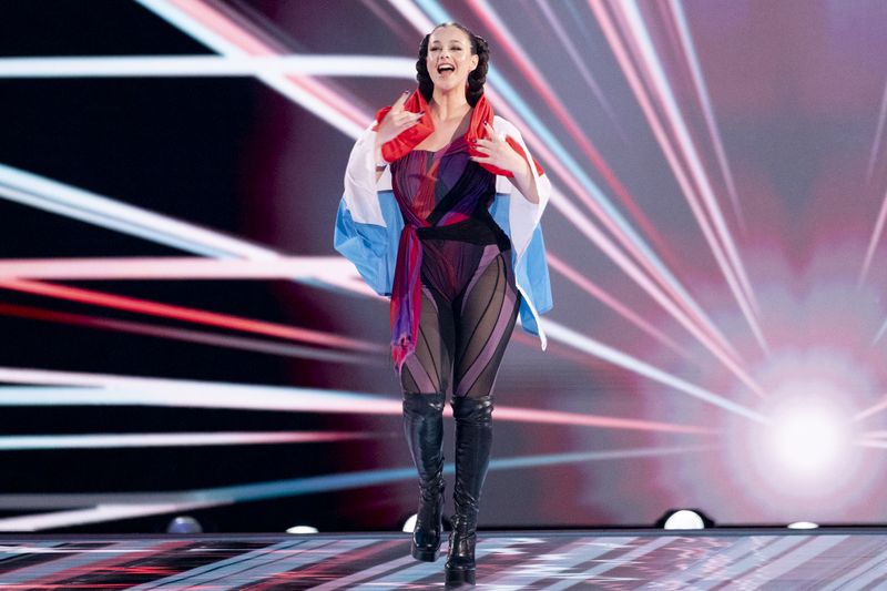 TALI walking the Flag Parade for Luxembourg at Malmö 2024