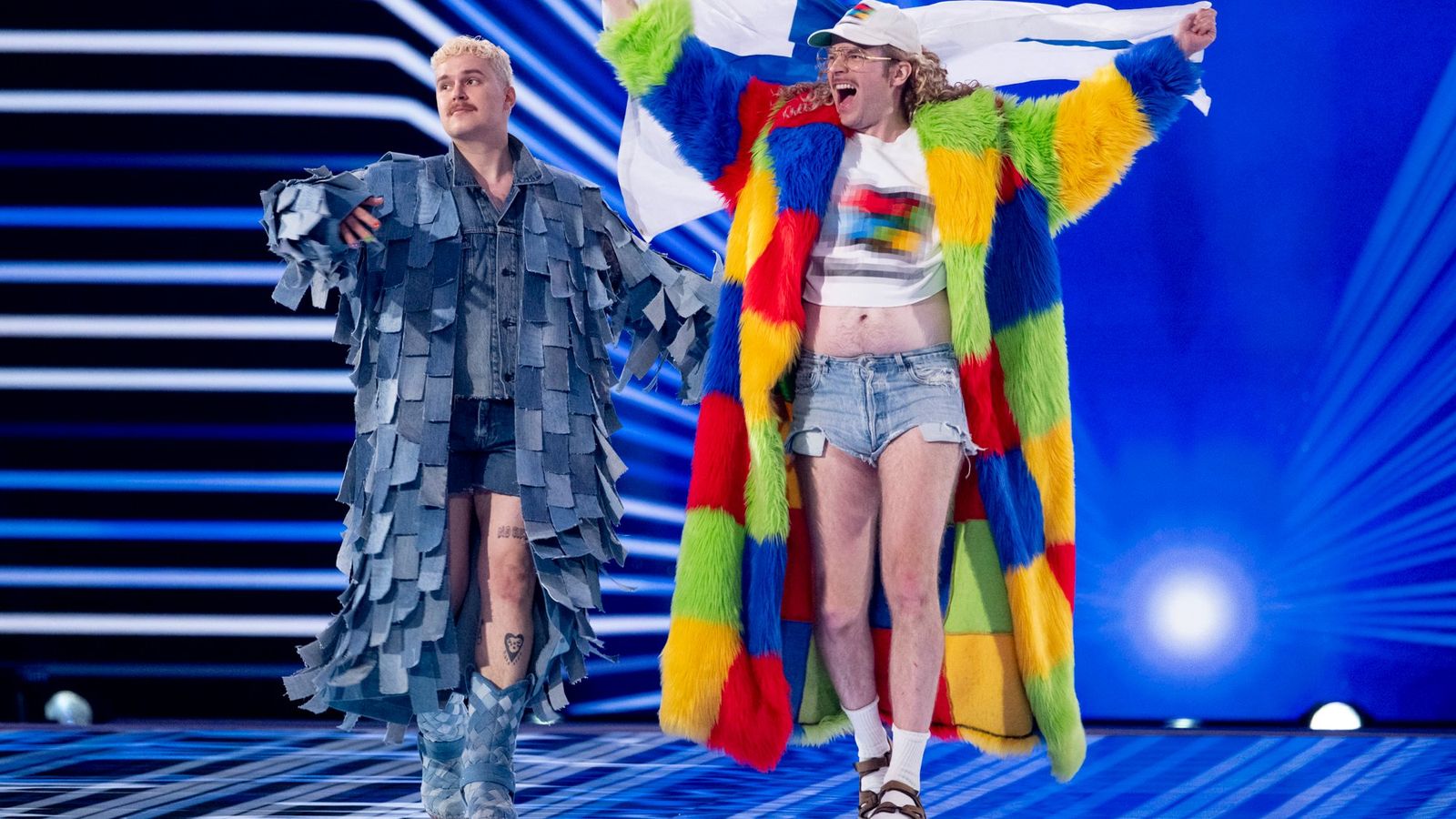 Windows95man walked the Flag Parade for Finland at the Grand Final in Malmö Arena