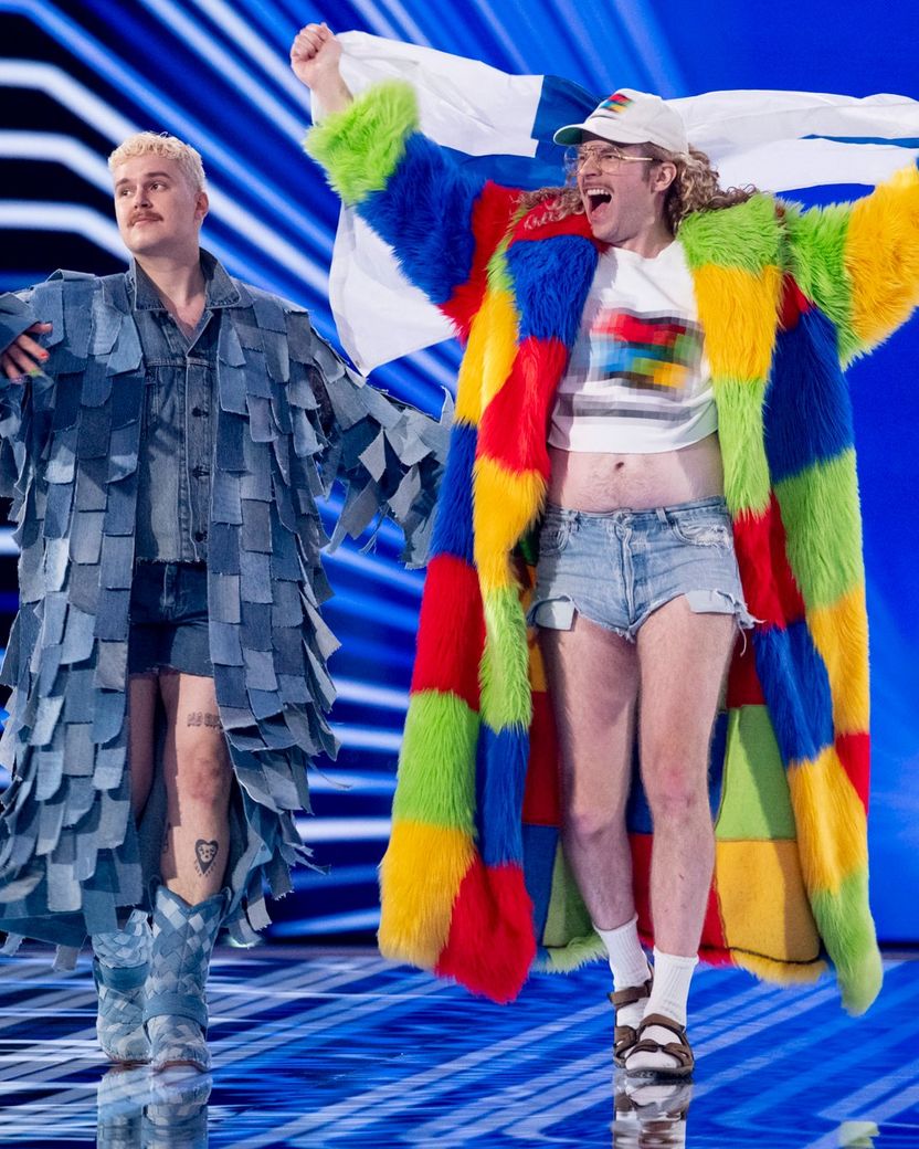 Windows95man walked the Flag Parade for Finland at the Grand Final in Malmö Arena