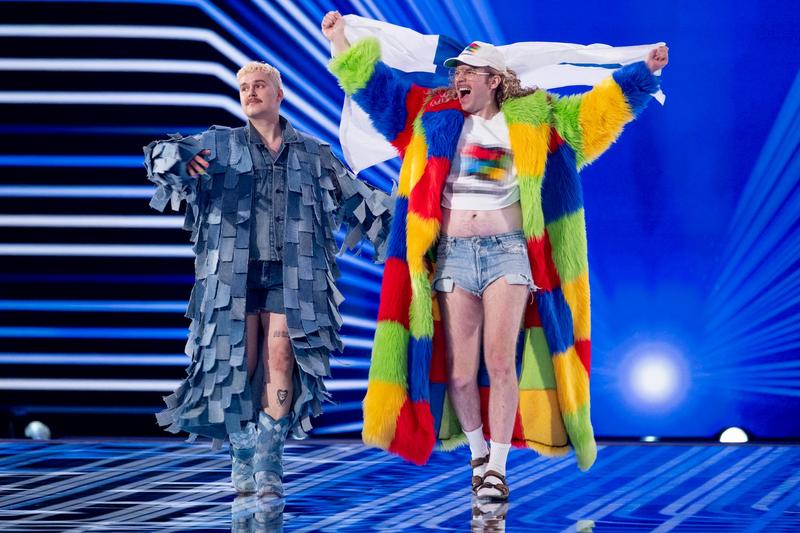 Windows95man walked the Flag Parade for Finland at the Grand Final in Malmö Arena