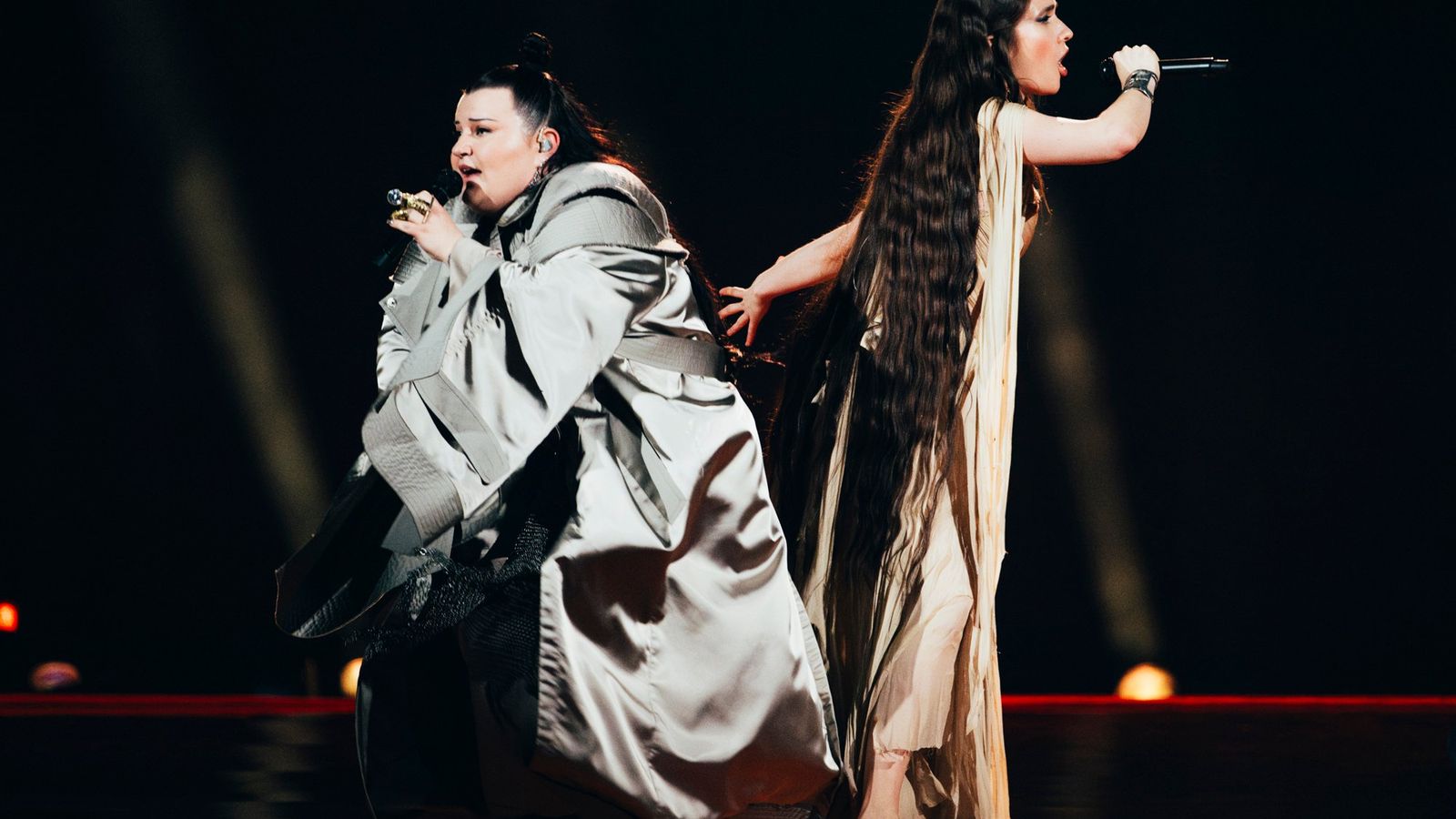 alyona alyona & Jerry Heil performing Teresa & Maria for Ukraine at the Grand Final at Malmö Arena	