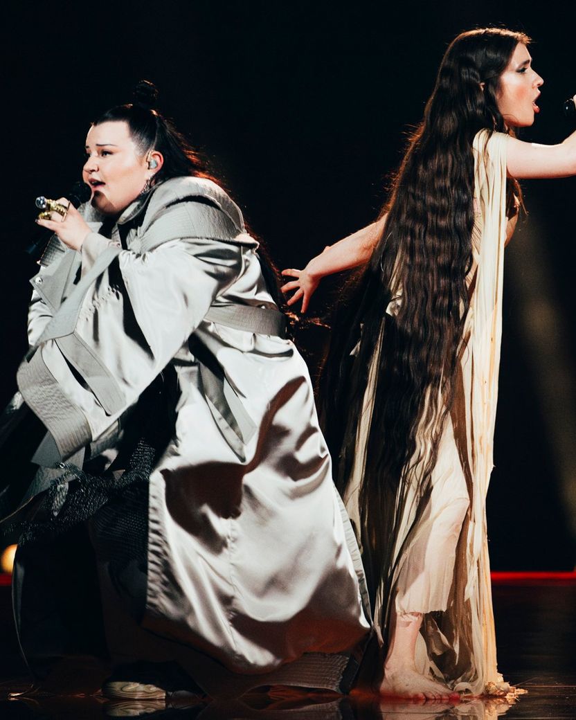alyona alyona & Jerry Heil performing Teresa & Maria for Ukraine at the Grand Final at Malmö Arena	