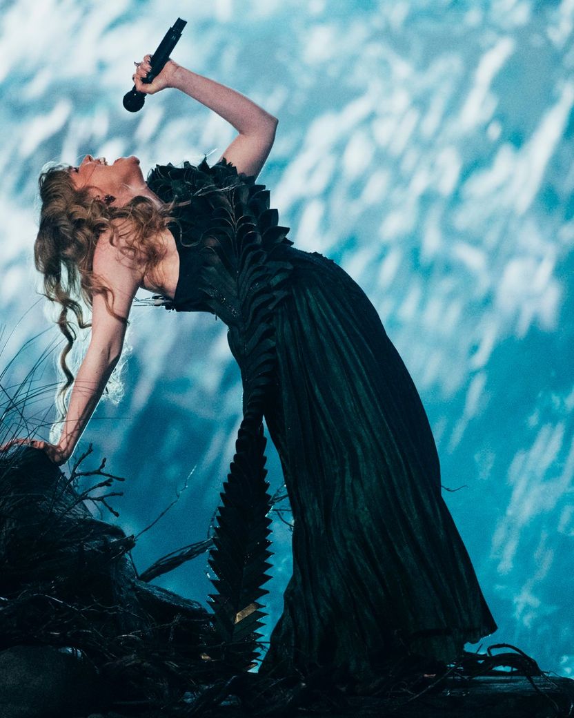 Gåte performing Ulveham for Norway at the Grand Final at Malmö Arena