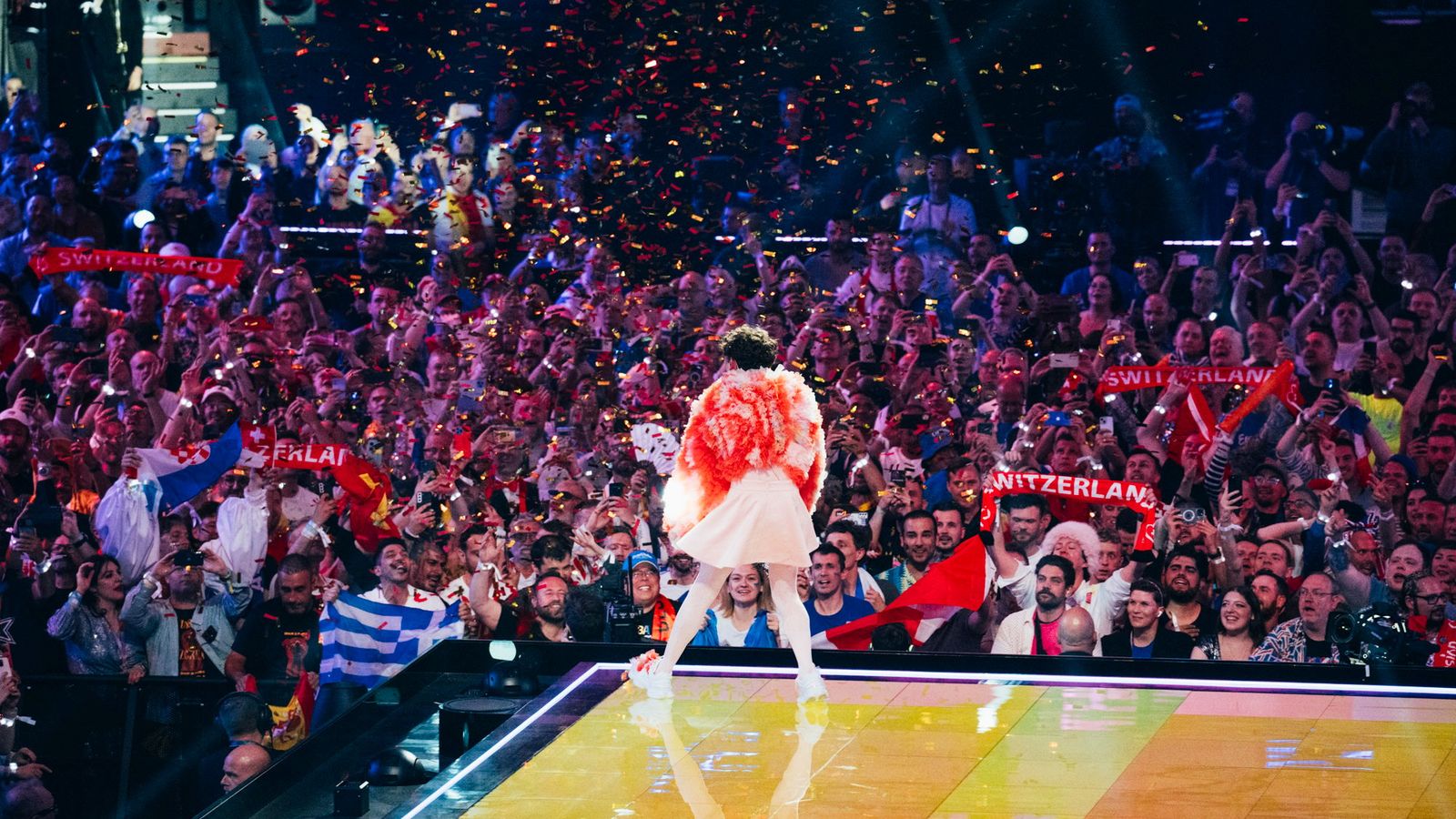 Nemo after winning the 68th Eurovision Song Contest for Switzerland