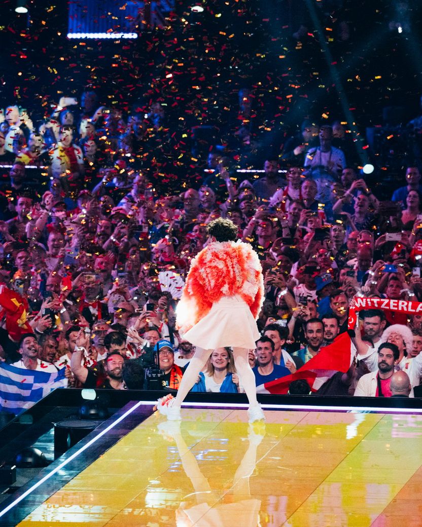 Nemo after winning the 68th Eurovision Song Contest for Switzerland