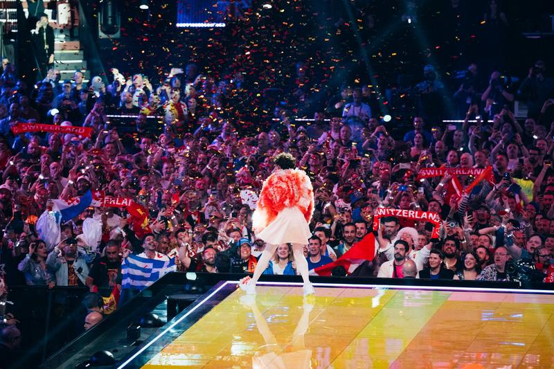 Nemo after winning the 68th Eurovision Song Contest for Switzerland