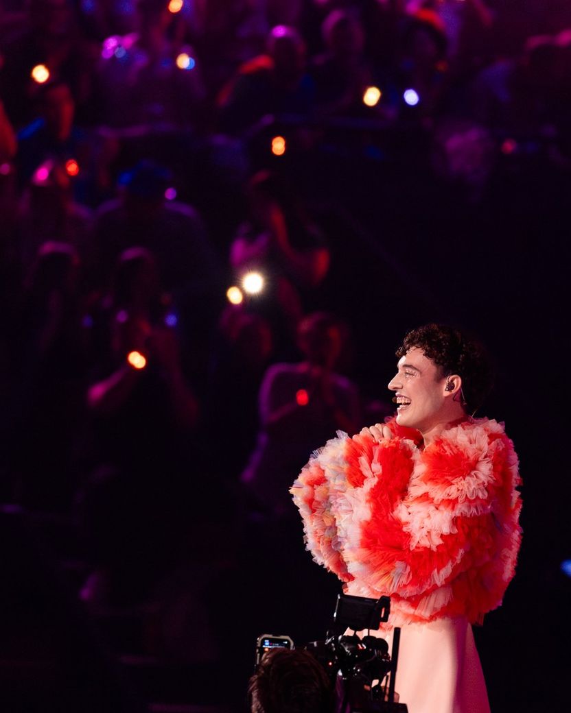 Nemo performing The Code for Switzerland at the Grand Final at Malmö Arena