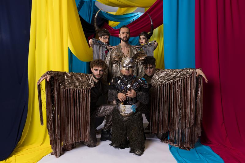 Pasha Parfeni from Moldova in the Eurovision 2023 studio