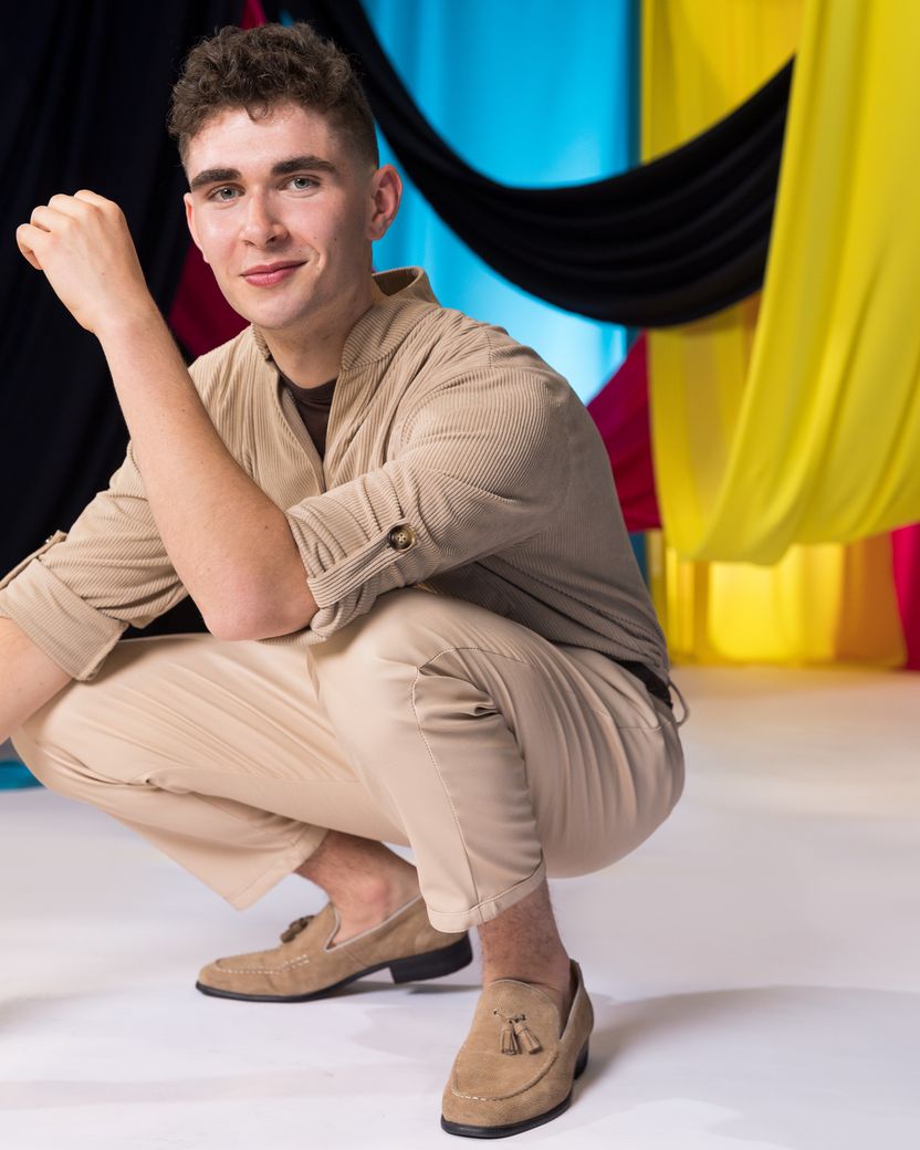 Victor Vernicos from Greece in the Eurovision 2023 studio