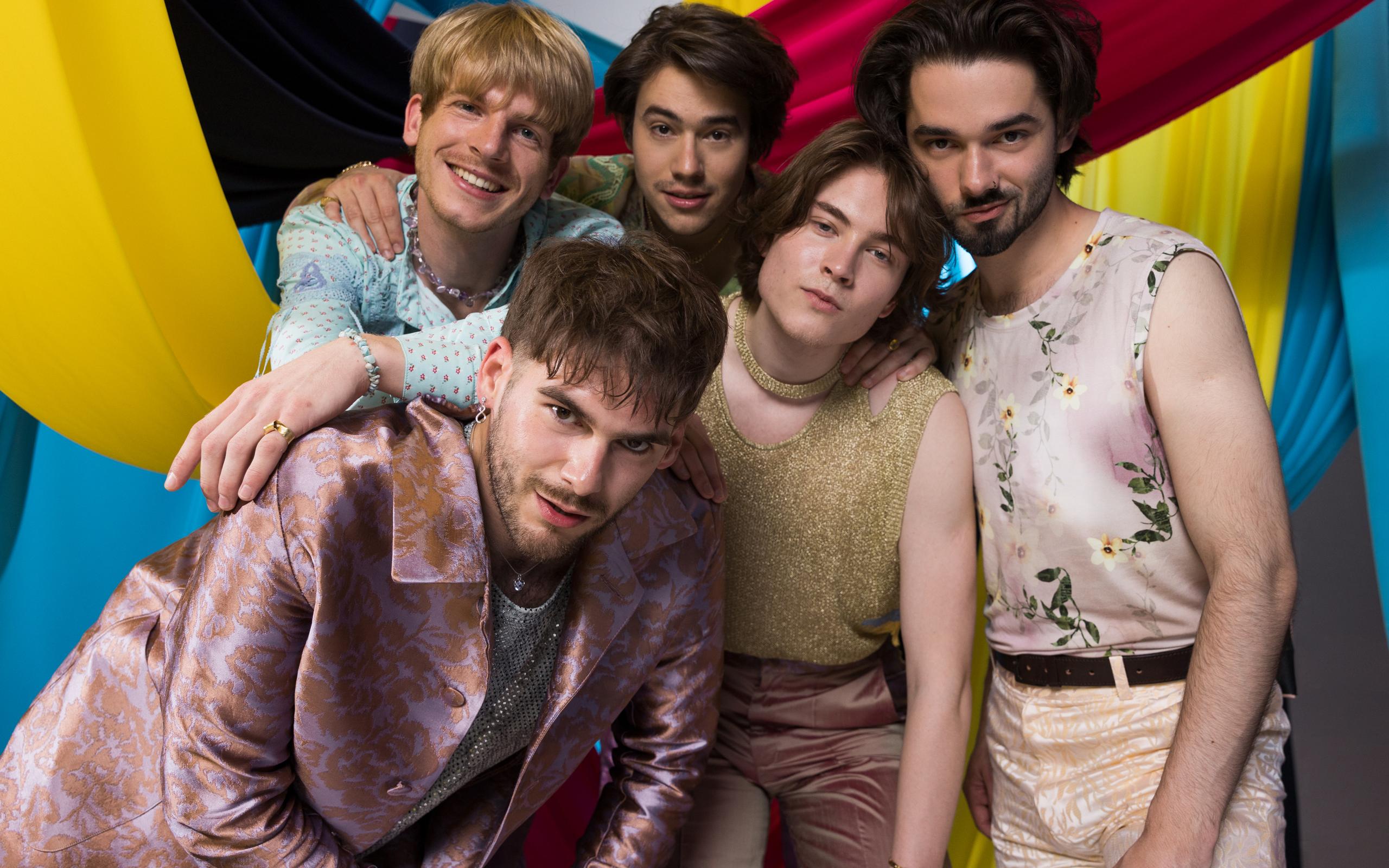 Joker Out from Slovenia in the Eurovision 2023 studio